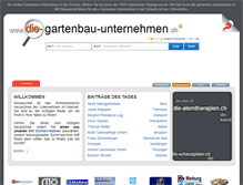 Tablet Screenshot of die-gartenbau-unternehmen.ch